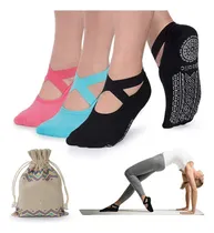 Comprar Calcetines De Yoga Ozaiic Para Mujer Con Empuñaduras Y Corre