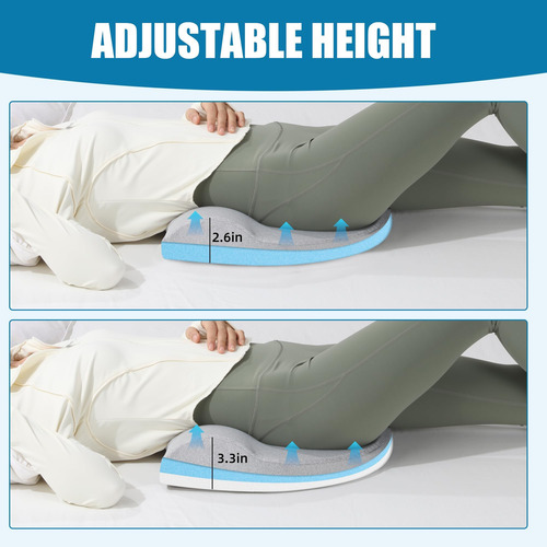 Royalay Almohada De Apoyo Lumbar Ajustable Para Cama, Almoha