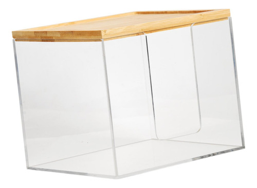 Caja De Pañuelos Soporte De Papel Higiénico Tapa De Bambú