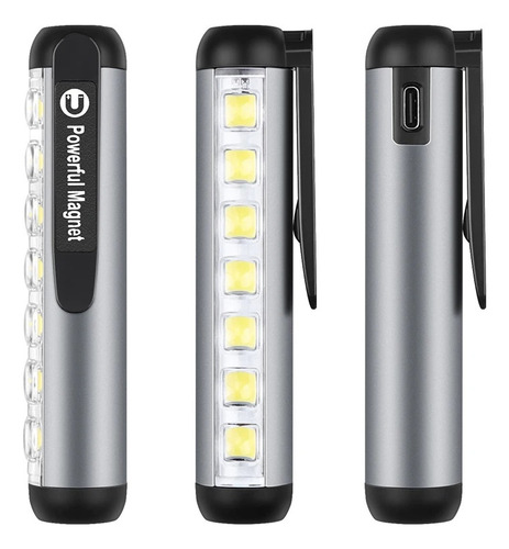 Mini Linterna Led Xpe + Lámpara Cob Beads Ultra Brillante