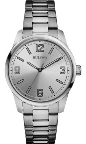 Reloj Bulova 96a154 Quartz Hombre Acero 100% Original  Full