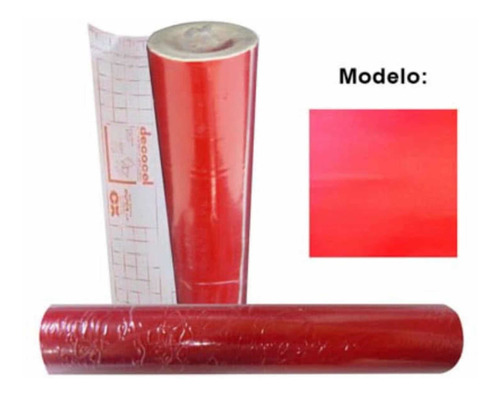 Imagen 1 de 2 de Deco Cel Rojo Sólido 46cm X 20m