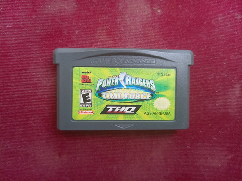 Power Rangers Time Force ( Gameboy Advance Gba Sp ) 7v (^o^)