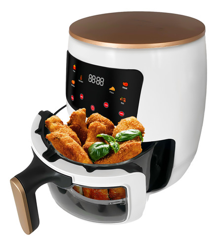 Air Fryer Air Healthy Para Cocinar De Vidrio Con Controles S