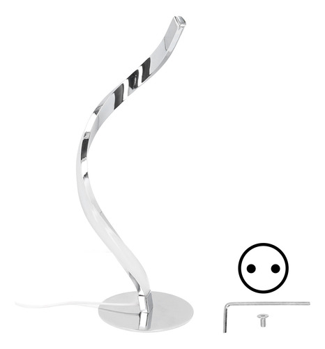 Escritorio Moderno En Espiral Led Blanco De 3000 K Con Mesa