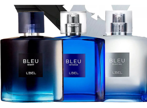 Set L'bel Bleu Night + Blue Intense + Bleu Glacial Perfumes