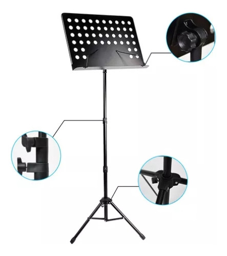 Portable And Foldable Para Atril Para Partitura Con Pedestal
