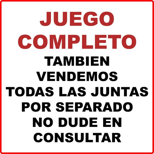 Juego De Juntas Volkswagen Gol 1.6d