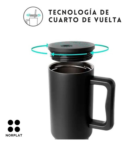 Norplat Tumbler 1180ml Vaso Térmico 40oz 1180ml Con Bombilla