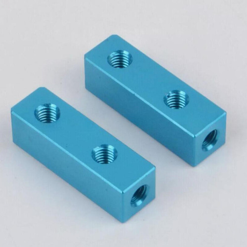 2 Soportes Para Servo Rc De Aluminio De Alto Azul