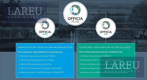 Imagen 14 de 15 de Oficina A Estrenar En Officia Pilar - Edificio Life