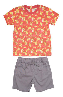 Short Rojo Pillin Conjunto Polera Polo Tiburon Short Rojo Pillin Conjunto Polera Polo Tiburon