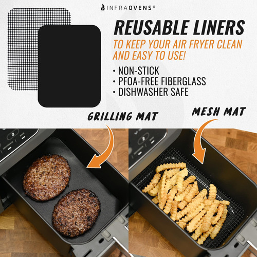 Accesorios Para Ninja Air Fryer 2 Basket 8 Qt Dz201 Y 10 Qt