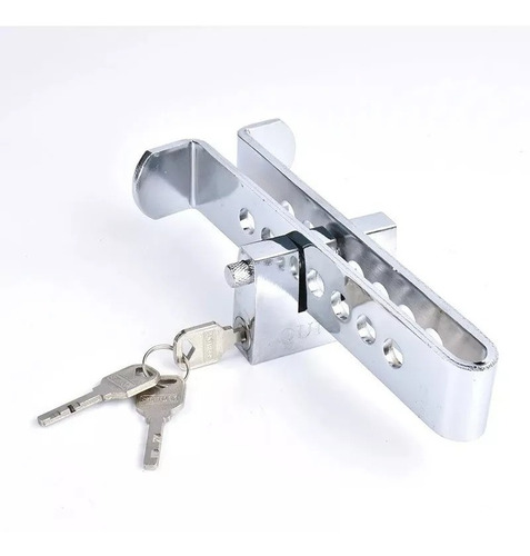 Traba Pedal + Candado + Llaves Seguridad Auto Robo / 212003