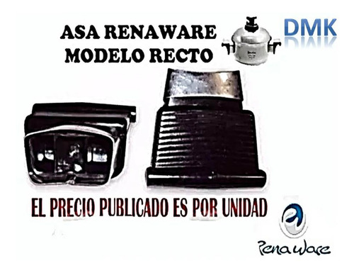 Imagen 2 de 6 de Asa Recta Rena Ware Original Con Tornillo Vaquelita