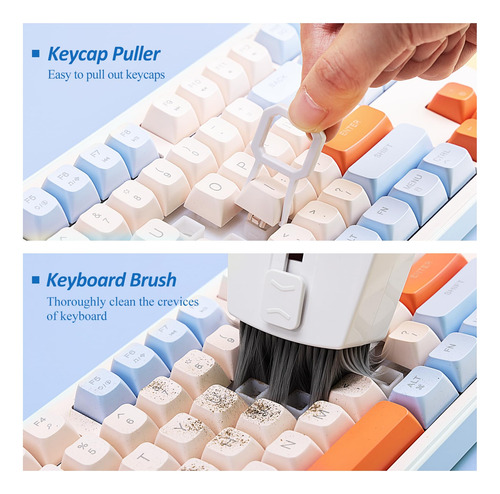 Cleaning Kit Wecleno Keyboard Cleaner W/ Brush & Spray 30ml
