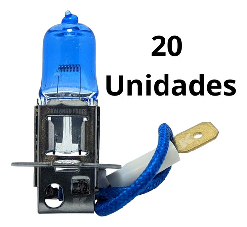 Kit 20 Lâmpadas Super Branca H3 4300k 55w 12v Atacado Lote
