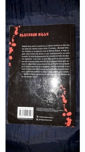 Libro Blockade Billy De Stephen King (Usado)
