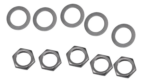 10pcs Tuerca De Enchufe De Guitarra + Arandela Reemplazo De