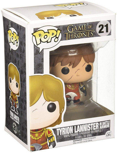Funko Pop Tyrion Lannister #21 Battle Armor Jugueterialeon