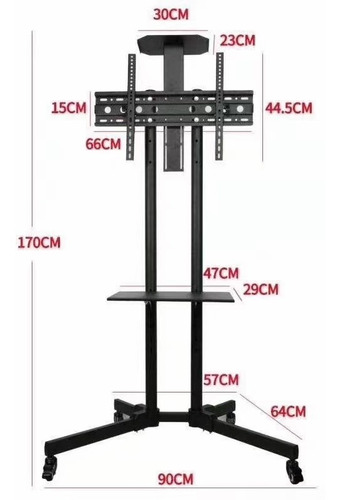 Soporte Stand De Tv Móvil 32-70 Pulgadas Carro Móvil Soporte Stand De Tv Móvil 32-70 Pulgadas Carro Móvil