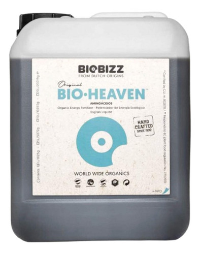 Bio Heaven 5lt Biobizz (potenciador De Energia Avanzado)