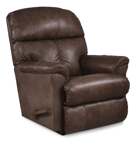Imagen 2 de 5 de Sillón Reed Reclinable Mecedora De Piel 010-704