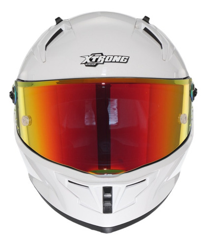 Casco Certificado Moto Ece 2206 Integral Xtrong Blanco Perla Blanco Brillante M