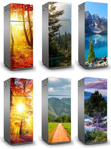 Vinilos Decorativos Para Heladeras-paisajes-full Hd