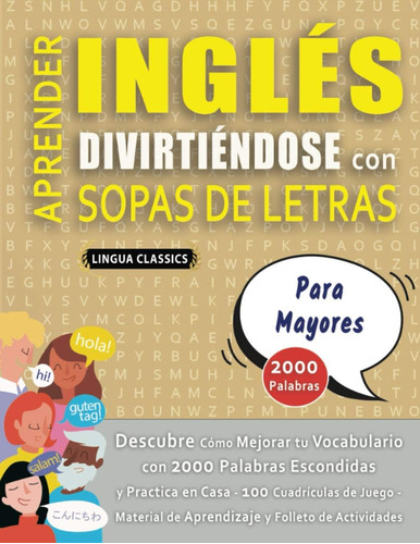 Libro: Aprender Inglés Divirtiéndose Con Sopas De Letras Pa