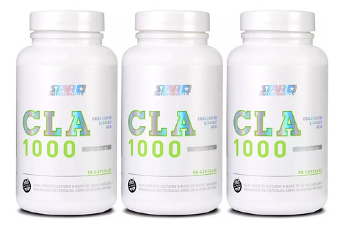 Star Nutrition Quemador Cla1000 90 Capsulas X3 Unidades