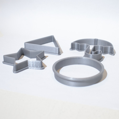Cortantes Juego Del Calamar Galletas Porcelana 3d Reforzado Plateado