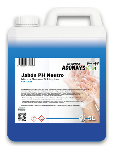 Jabon Ph Neutro Aroma Softcare 5 Litros