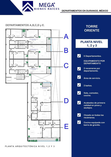 Departamento En Pre-venta En Torre Oriente Durango
