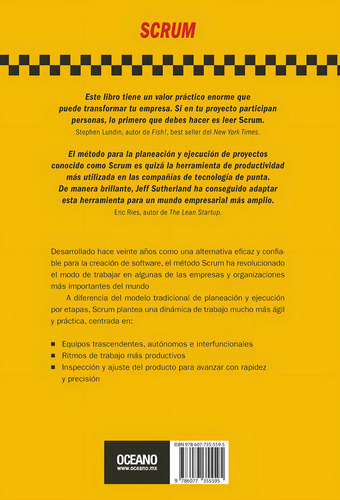 Scrum El Arte De Hacer El Doble De Trabajo En La Mitad De Tiempo, de Sutherland, Jeff. Editorial Oceano, tapa blanda en español, 2021