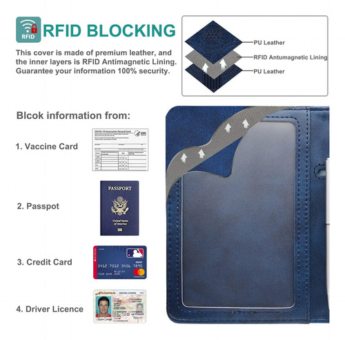 Funda Para Pasaporte Rsaquar Para Mujeres Y Hombres, De P...