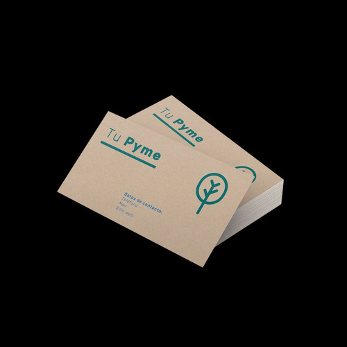 Pack 100 Tarjetas De Presentación Impresas Por Un Lado