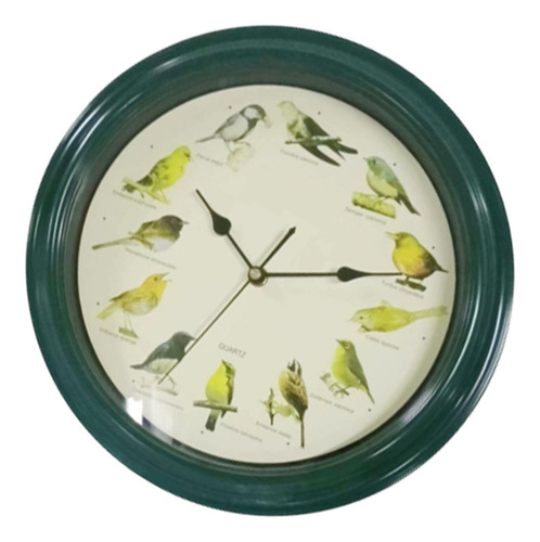 Reloj De Pared Con Pájaro Cantor, Reloj De Pared Con