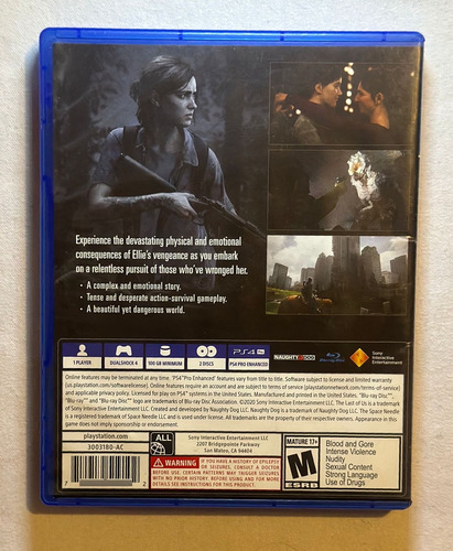 The Last Of Us Part Ii Standard Edition Sony Ps4 Físico (Usado)