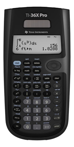 Calculadora Profesional Texas Instruments Ti-36x Pro Calculo Negro