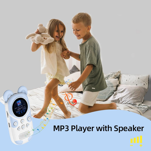 Ruizu Reproductor Mp3 Bluetooth Para Niños, Reproductor De M