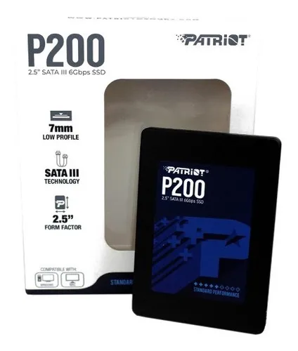 Disco Ssd 256gb Patriot P200 Sata3 2.5in 7mm
