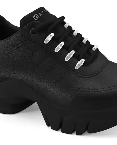 T nis Feminino Ramarim Dad Sneaker Chunky 2380103 Preto