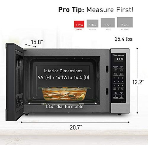 Horno Microondas Panasonic Nn-sn67k 1.2 Pies Cúbicos De Acer