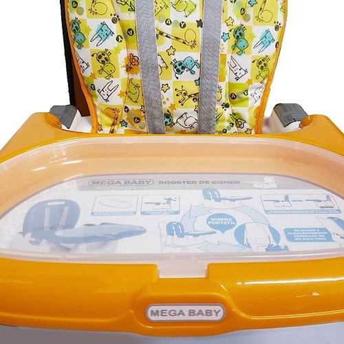 Silla Booster De Comer Para Bebe Mega Baby Portatil Creciend