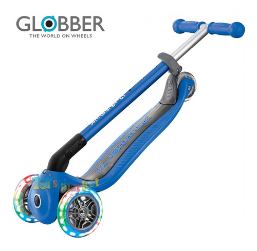 Imagen 4 de 10 de Globber Primo Lights Rosa Con Luces Monopatin De 3 Ruedas