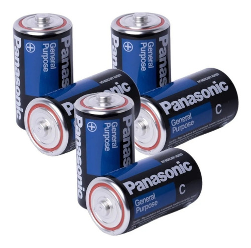 Kit de 12 baterías C Medium Lr14 Panasonic Common 1.5 V Juguetes