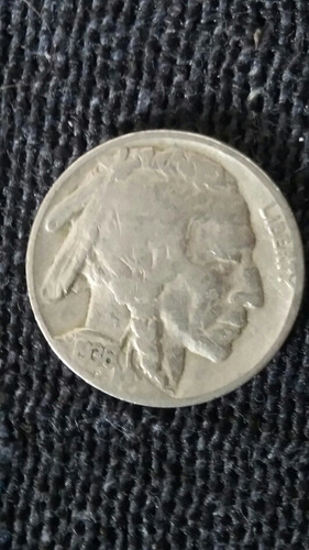 Moneda Estados Unidos 5 Cents Búfalo 1936 ( X42