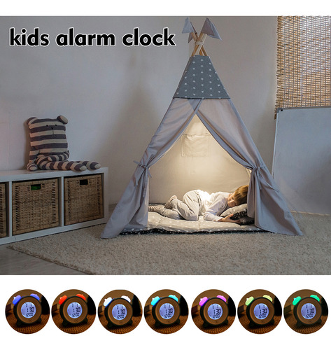 Despertador, Reloj Para Dormir Para Niños Con 7 Colores Cam