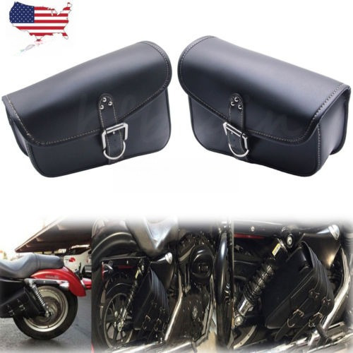 Motos Universal Pu Cuero Silla Bolsas Rider Motos Equipaje H